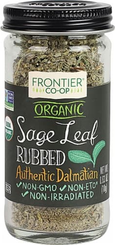Frontier  Co-Op Organic Sage Leaf Rubbed