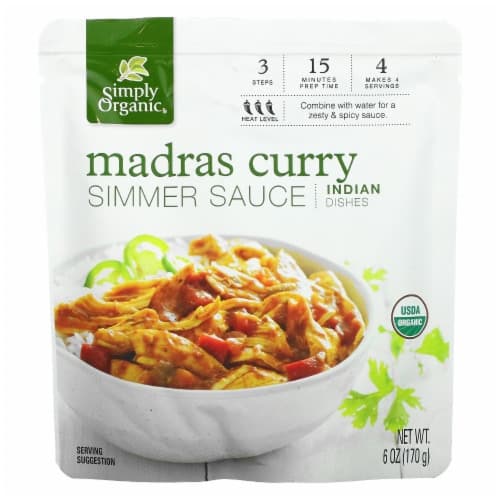 Simply Organic Madras Curry Simmer Sauce