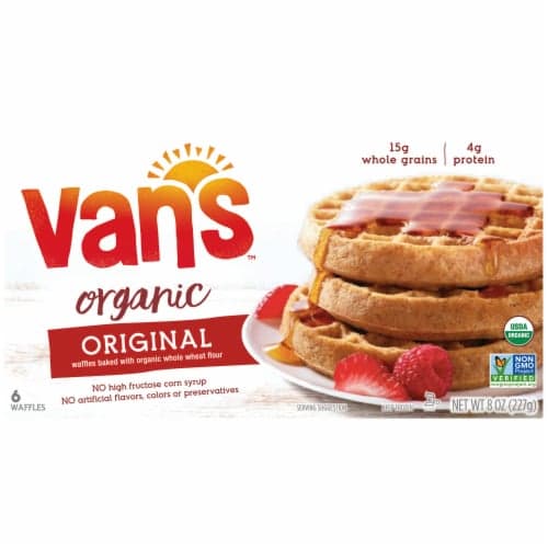 Van'S Simply Delicious Whole Grain Organic Waffles, Totally Original