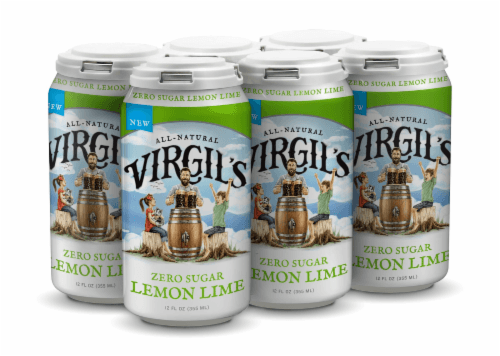 Virgil'S Natural Zero Sugar Lemon Lime Soda