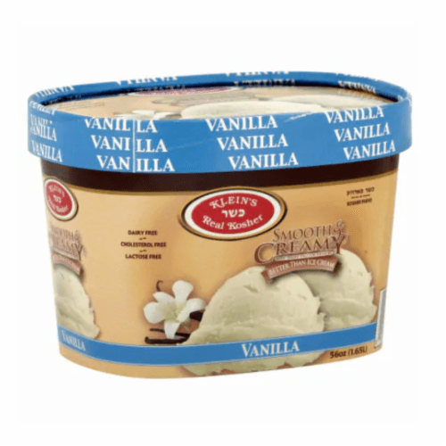 Klein'S Real Kosher Smooth And Creamy Vanilla Ice Cream Tub