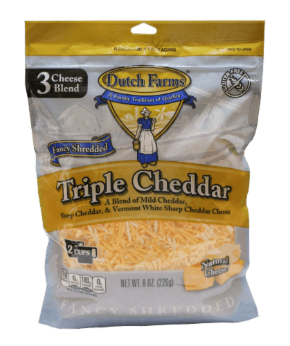 Dutch Farms Fancy Triple Cheddar Shredded Cheese