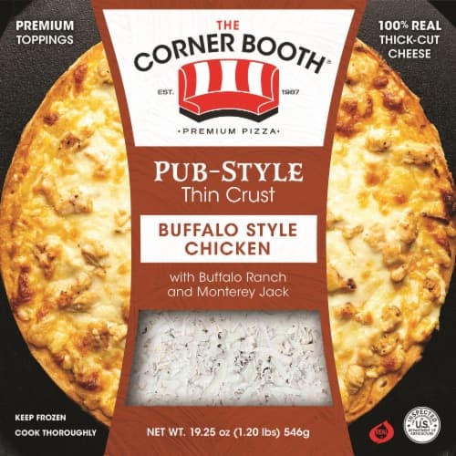 Corner Booth Pub-Style Thin Crust Buffalo Style Chicken