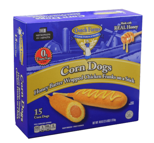Dutch Farms Honey Batter Wrapped Chicken Franks On A