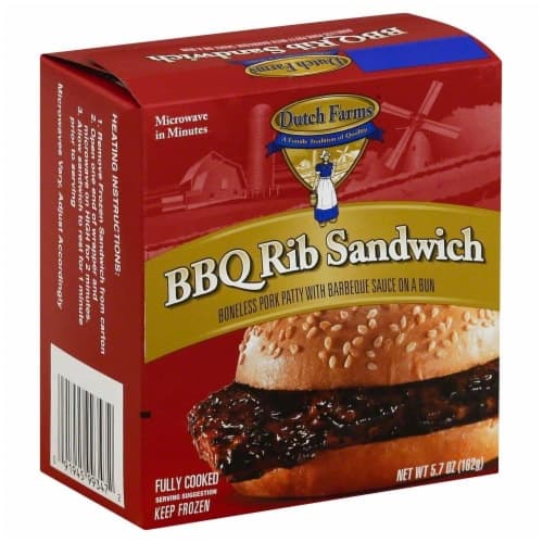 Dutch Farms Bbq Rib Sandwich