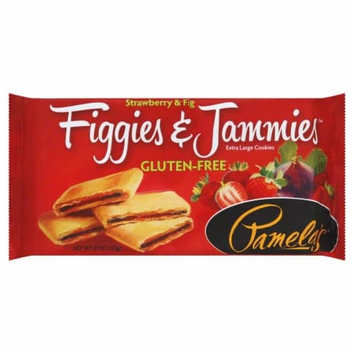 Pamelas Figgies & Jammies Cookies, Gluten-Free, Strawberry & Fig, Extra Large