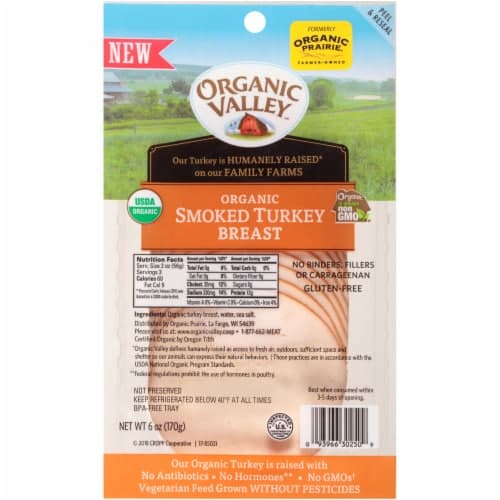 Organic Prairie Sliced Smoked Turkey Breast