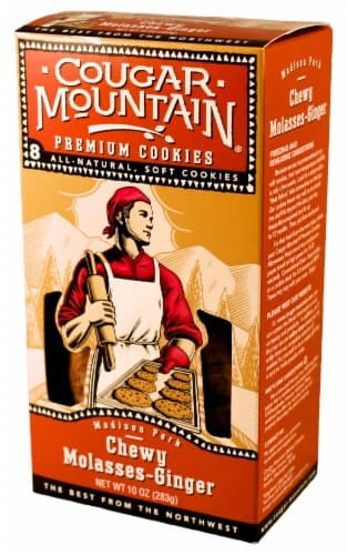 Cougar Mountain Chewy Molasses-Ginger Cookies