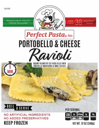 Perfect Pasta Portobello & Cheese Ravioli