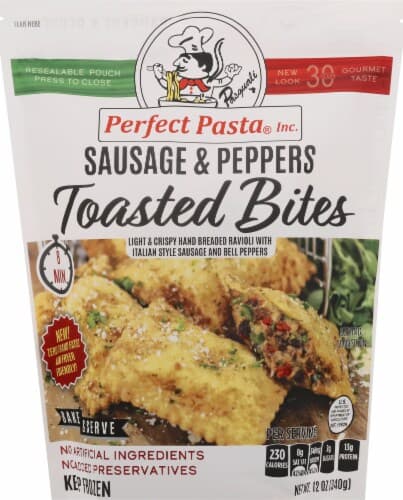 Perfect Pasta Sausage & Peppers Toasted Bites Ravioli