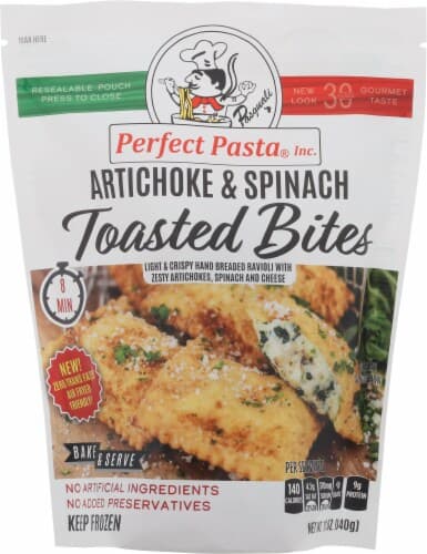 Perfect Pasta Artichoke & Spinach Toasted Bites Ravioli