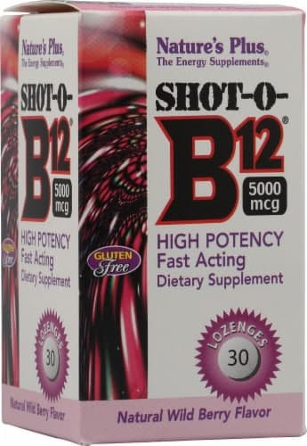 Nature'S Plus  Shot-O-B12 Lozenges   Wild Berry