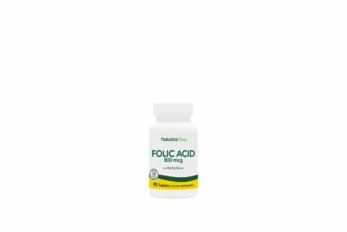 Natures Plus High Potency Folic Acid Tablets 800Mcg
