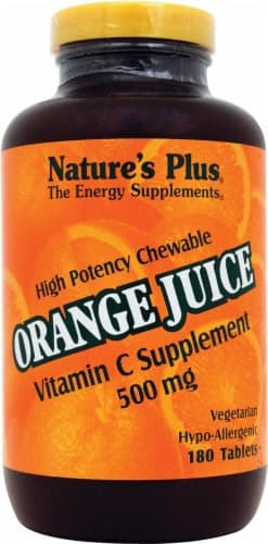 Nature'S Plus  Chewable Orange Juice Vitamin C Dietary Supplement