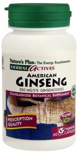 Nature'S Plus Herbal Actives American Ginseng Capsules