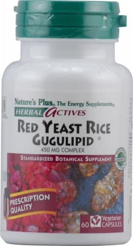 Nature'S Plus  Herbal Actives Red Yeast Rice Gugulipid Dietary Supplement