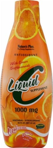 Nature'S Plus  Liquid C With Lemon Bioflavonoids Natural Orange Supplements