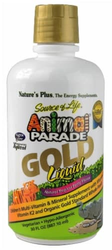 Nature Plus Gold Children'S Animal Parade Tropical Berry Liquid Multi-Vitamin & Mineral Supplement