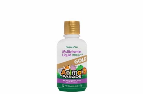 Natures Plus Animal Parade Gold Children'S Liqiud Multi-Vitamin & Mineral Supplement