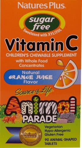 Natures Plus Animal Parade Sugar Free Vitamin C Children'S Chewable