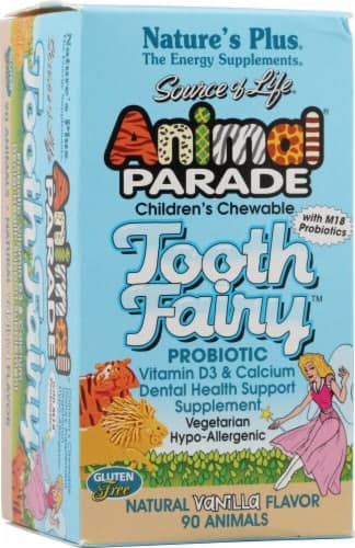 Nature'S Plus  Animal Parade Tooth Fairy Children'S Chewable Probiotic   Vanilla