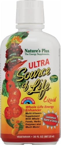 Nature'S Plus  Ultra Source Of Life Liquid Multi-Vitamin Supplement Gluten Free   Mango Pineapple