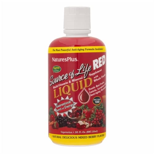 Nature'S Plus Source Of Life Red Mixed Berry Multi-Vitamin & Mineral Supplement
