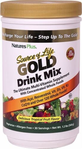 Natures Plus Source Of Life Gold Drink Mix - Tropical Fruit
