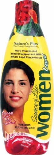 Nature'S Plus  Source Of Life Women Multi-Vitamin And Mineral Liquid Supplement   Berry