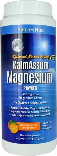 Natures Plus  Kalmassure Magnesium Powder   Natural Orange