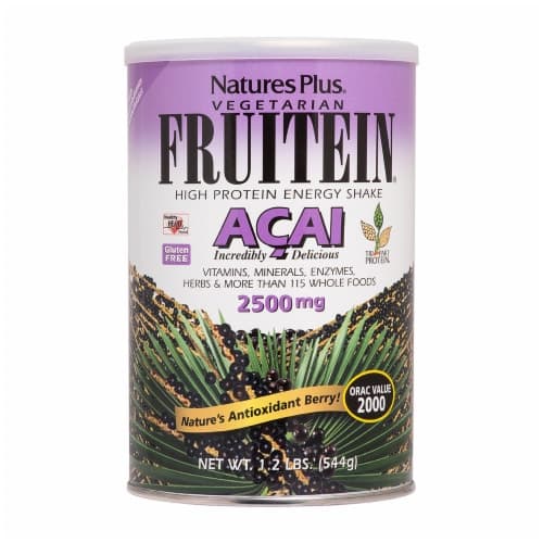 Natures Plus Vegetarian Fruitein Acai High Protein Energy Shake