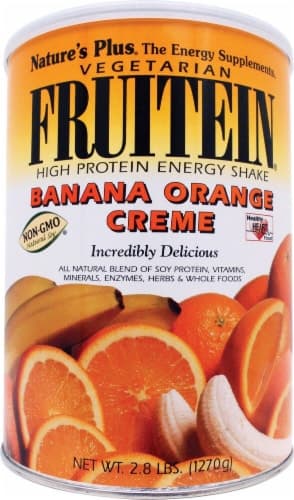 Nature'S Plus  Fruitein High Protein Vegetarian Energy Shake   Banana Orange Creme