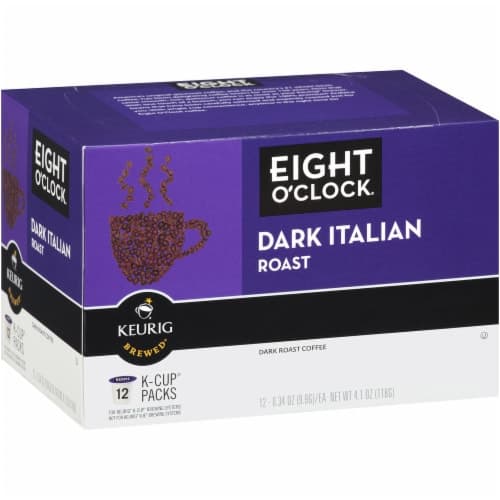 Eight O Clock Keurig Hot Coffee, Dark Roast, Dark Italian Roast, K
