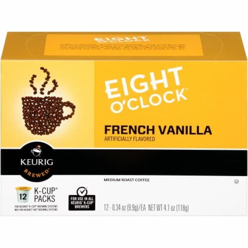 Eight O Clock Keurig Hot Expressions Coffee, Medium Roast, French Vanilla, K
