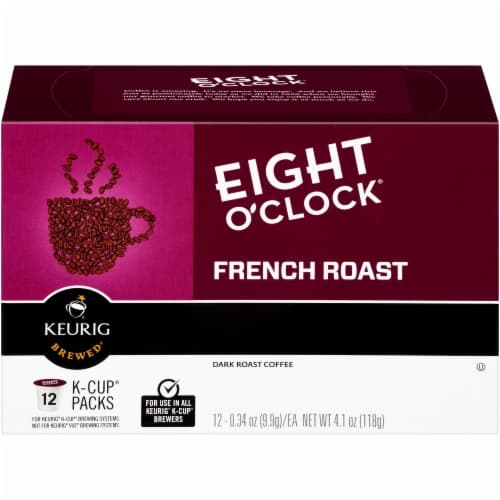 Eight O Clock Keurig Hot Beginnings Coffee, Dark Roast, French Roast, K