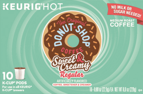 Donut Shop Coffee, Medium Roast, Regular, Sweet & Creamy