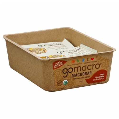 Gomacro Macrobar Sweet Rejuvenation Cashew Butter Bars