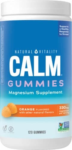 Natural Vitality Calm Gummies Orange Flavor