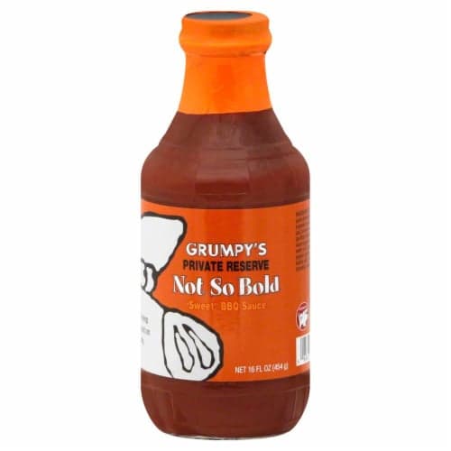 Grumpy'S Private Reserve Not So Bold Sweet Bbq Sauce
