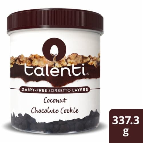 Talenti Non-Dairy Sorbetto Layers Coconut Chocolate Cookie Ice Cream