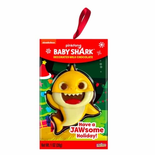 Treat Street Baby Shark Milk Chocolate Ornament Holiday Candy