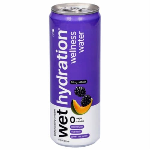 Wet Hydration Melon Berry Caffeine Vitamin B Ready To Drink Beverage