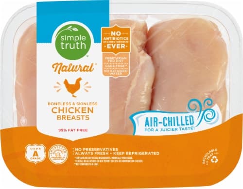 Simple Truth All Natural Boneless Skinless Fresh Chicken Breast