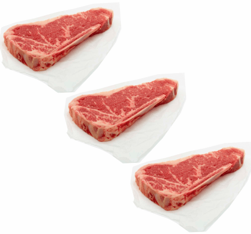 Beef Choice Strip Steak Family Pack Bone In