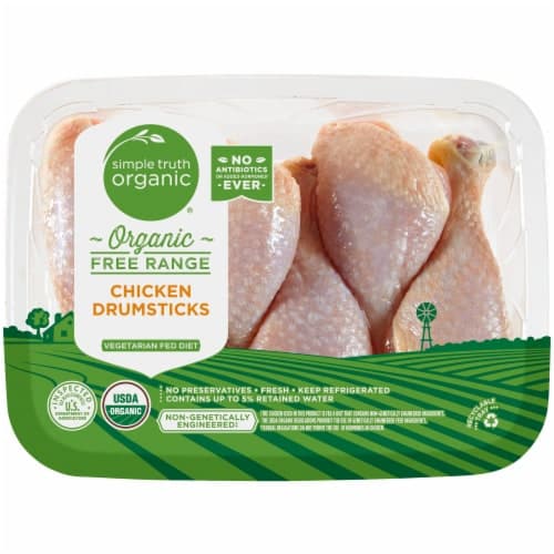 Simple Truth Organic Free Range Chicken Drumsticks (4 To 6 Per Pack