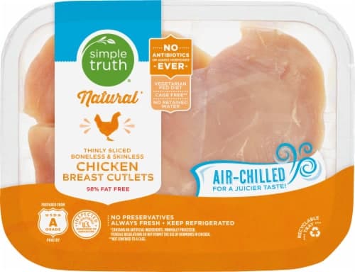 Simple Truth Boneless Skinless Thin-Sliced Fresh Chicken Breast