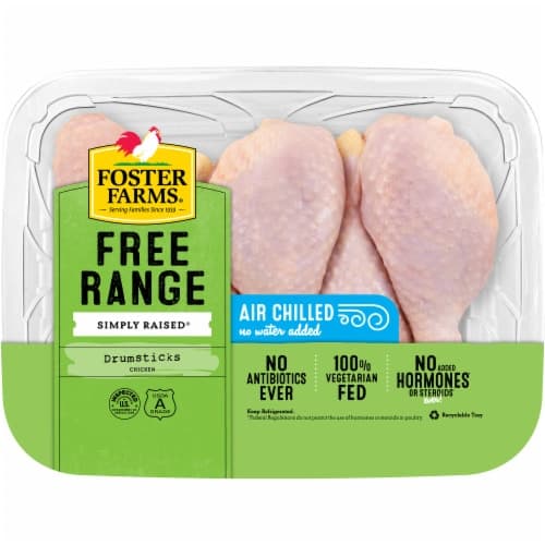Foster Farms Simply Raised Free Range Chicken Drumsticks