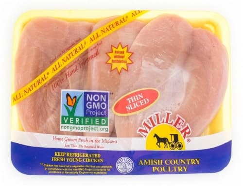 Miller Poultry Thin-Sliced Fresh Chicken Breast