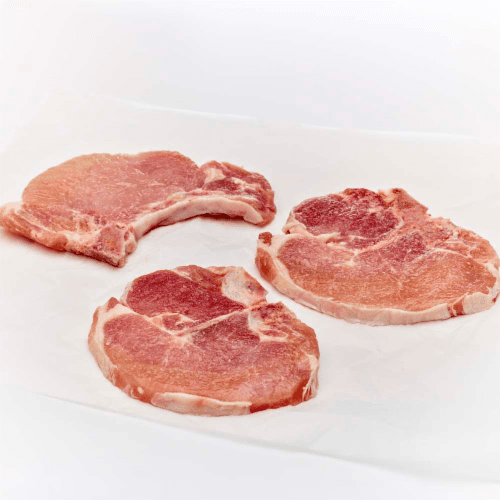 Moist & Tender Pork Bone-In Center Thin Cut Chops (About Hops Per Pack