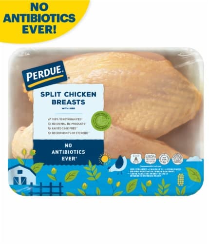 Perdue Fresh All Natural Split Chicken Breasts With Ribs